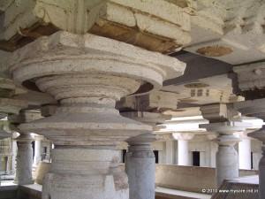 Venugopal swami temple-3 Lathe carved pillars inside Venugopala swamy temple