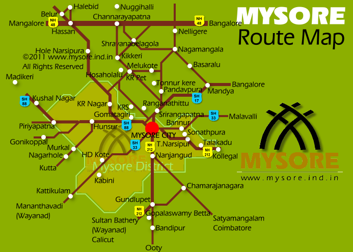 Mysore Road Map - Train | Bus | Tips for Mysore Travel !