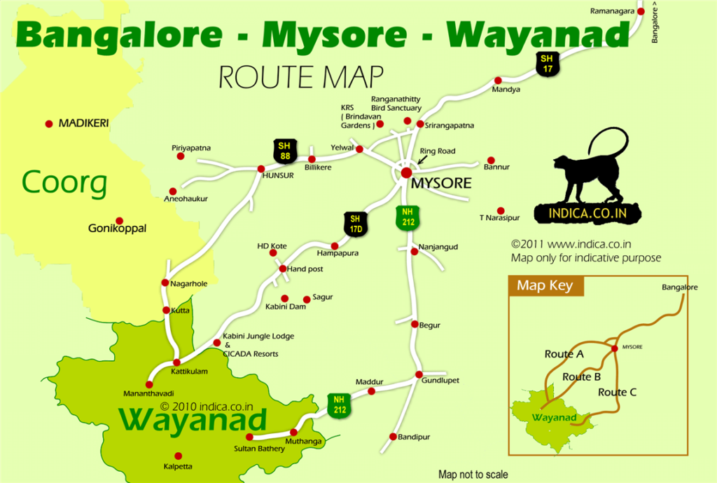 wayanad trip map