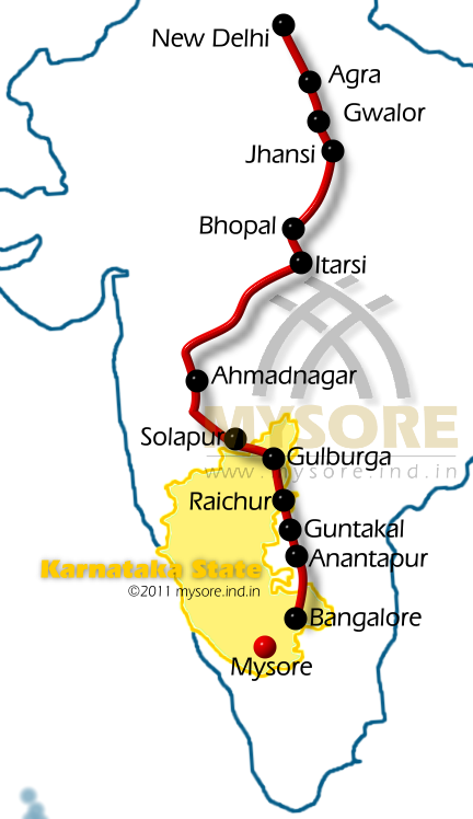 bangalore to delhi bus travel time
